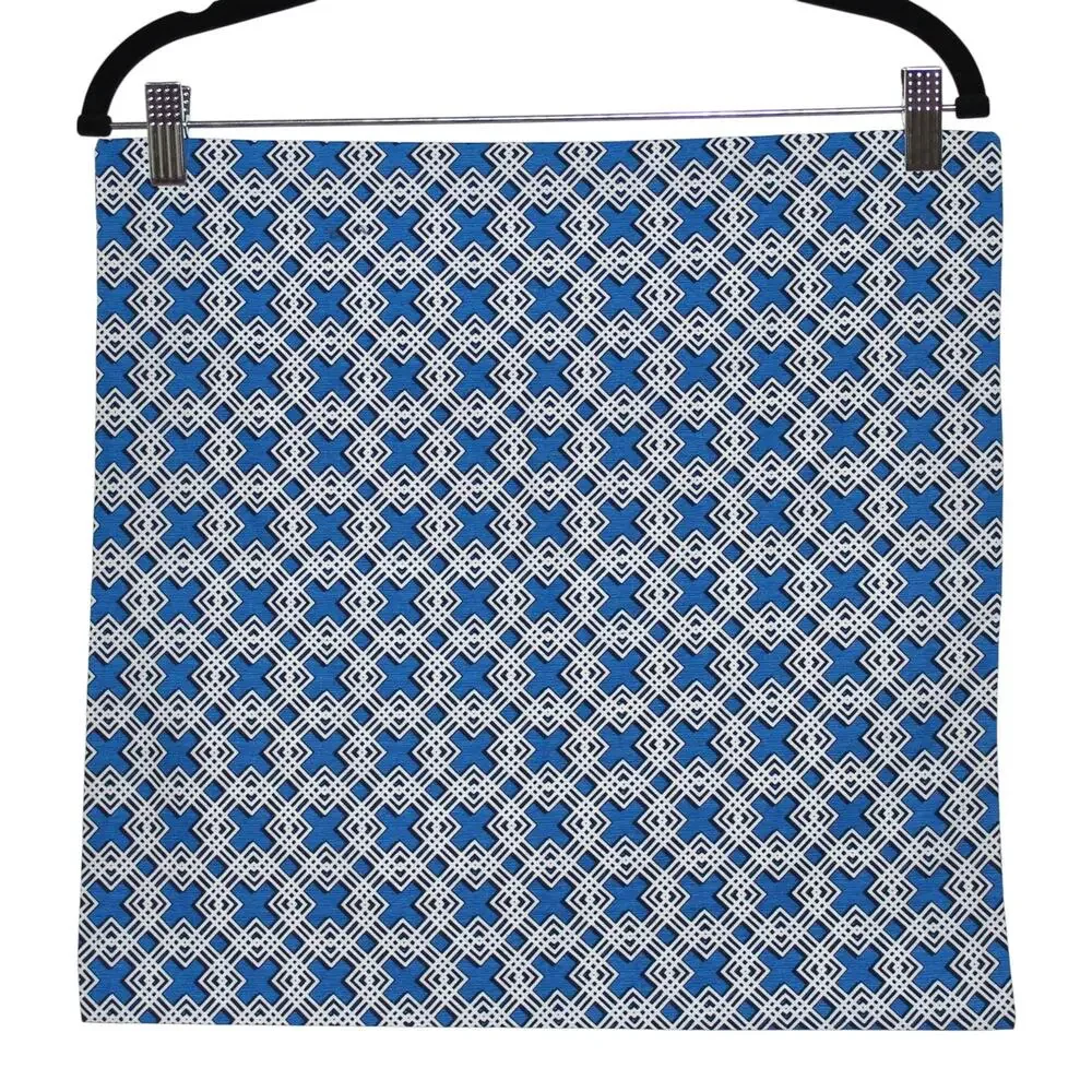 Decorative Blue Print Pillow Case 16